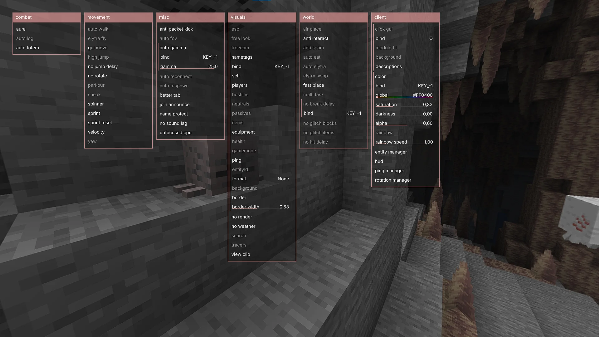Nami Client 1.21.8 / For 2B2T.org or GRIM ac